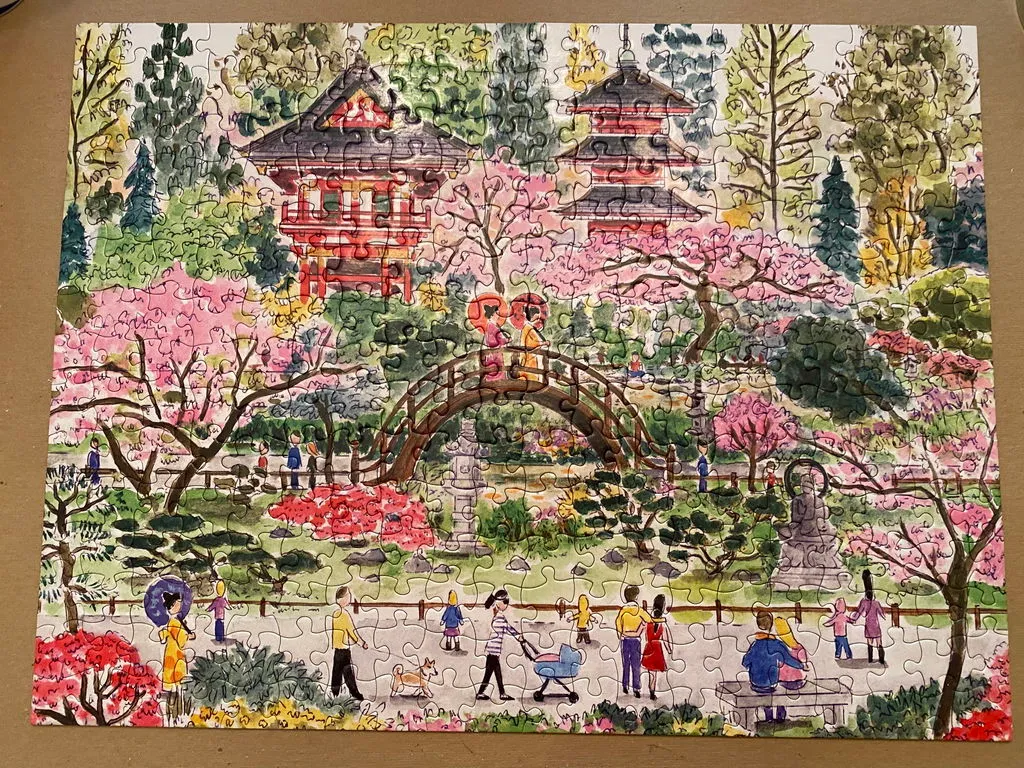 Galison Storrings Japanese Tea Garden puslespil 300 brikker have