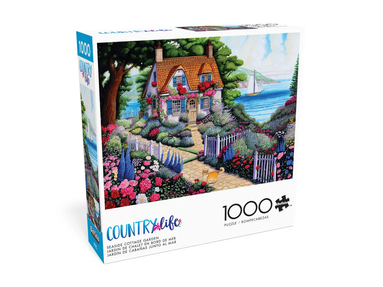 Buffalo Games Seaside Cottage Garden puslespil 1000 brikker