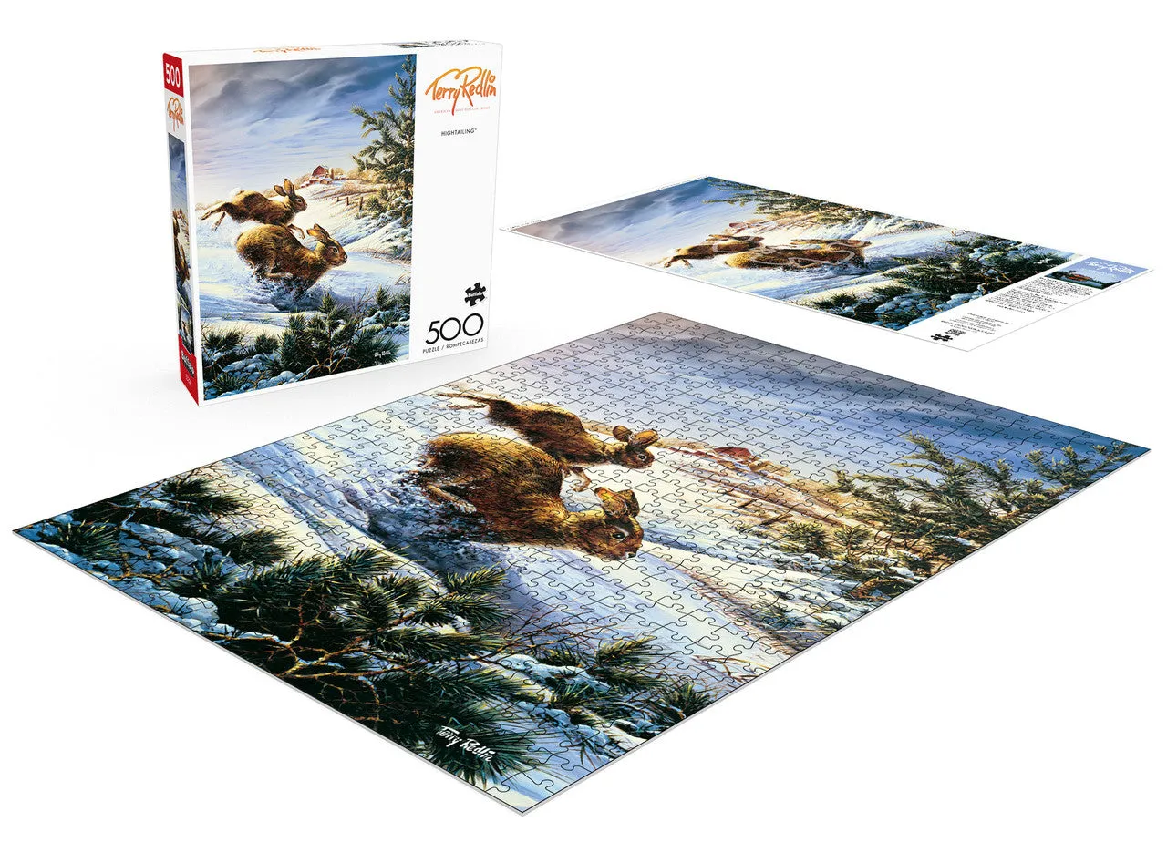 Buffalo Games Terry Redlin Hightailing puslespil 500 brikker vinter