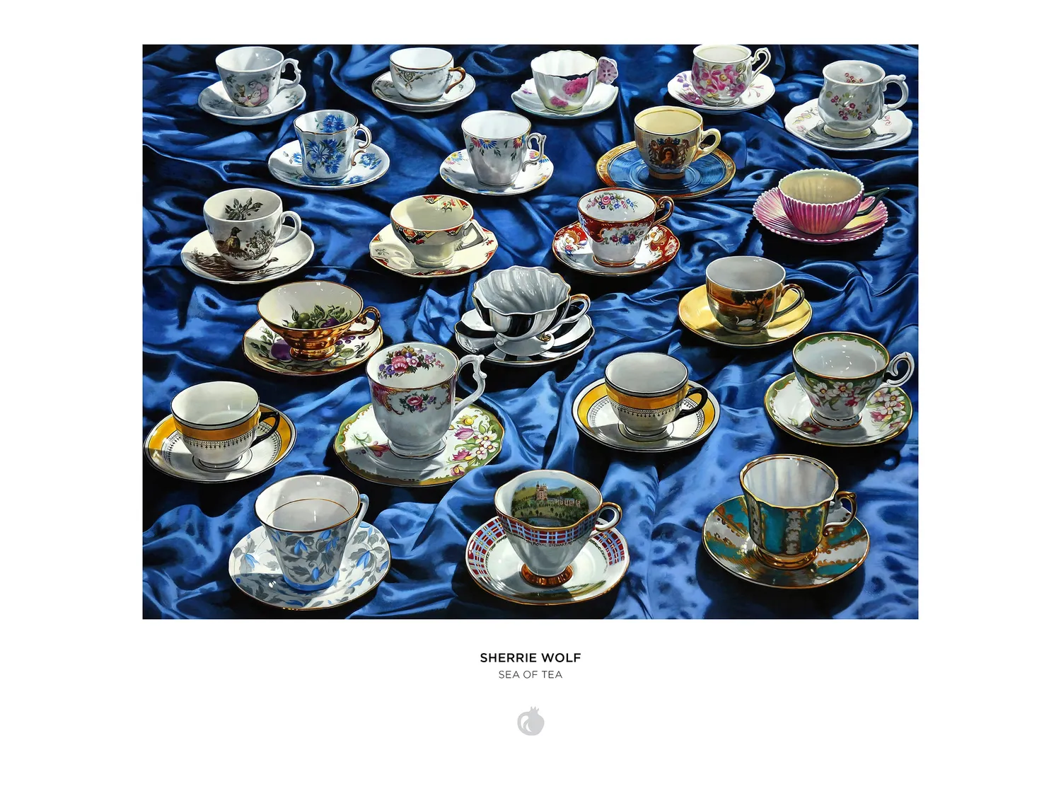 Pomegranate Sherrie Wolf Sea of Tea puslespil 1000 brikker tekopper