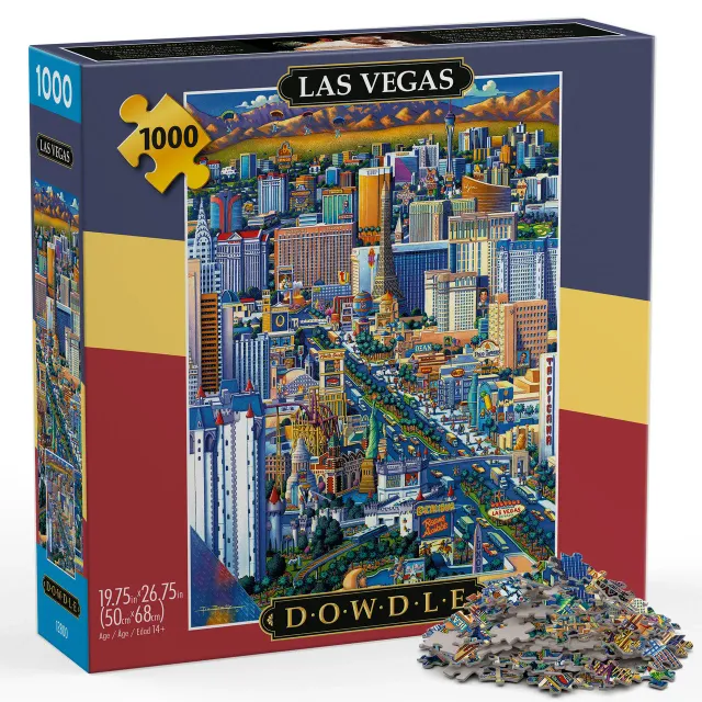 Buffalo Games Eric Dowdle Las Vegas puslespil 1000 brikker bymotiv