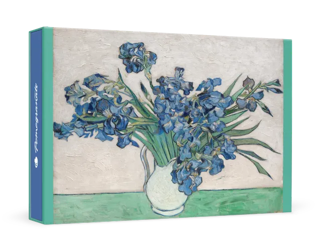 Pomegranate Van Gogh Irises takkekort æske blomster