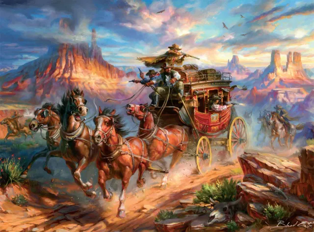 Buffalo Games Blend Cota Wild Wild West puslespil 1000 brikker