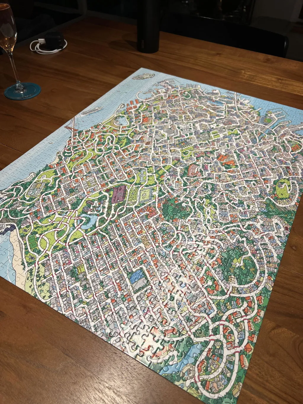 Galison City By the Bay 1000 labyrintpuslespil