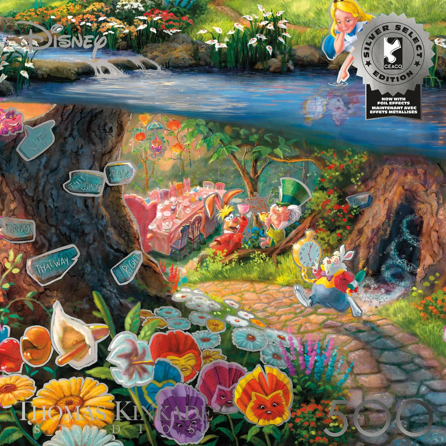Buffalo Games Silver Select Alice in Wonderland puslespil 500