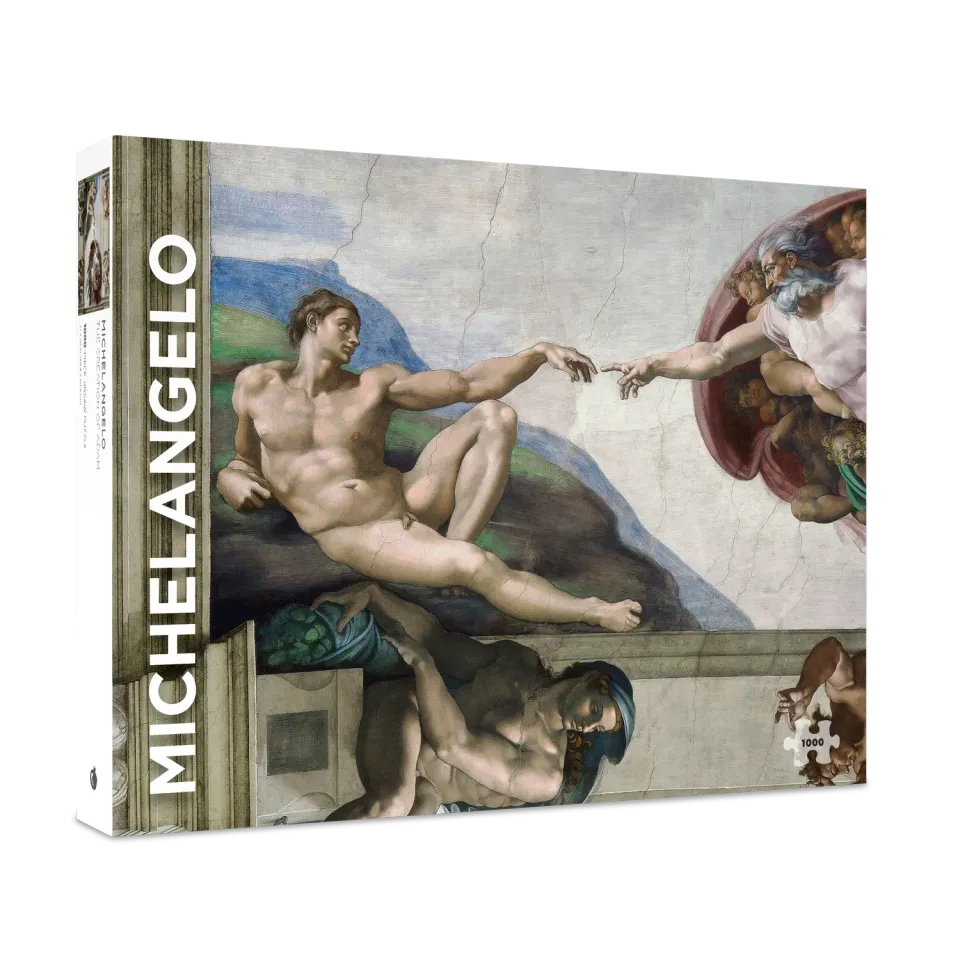 Pomegranate Michelangelo Creation of Adam puslespil 1000 brikker kunst