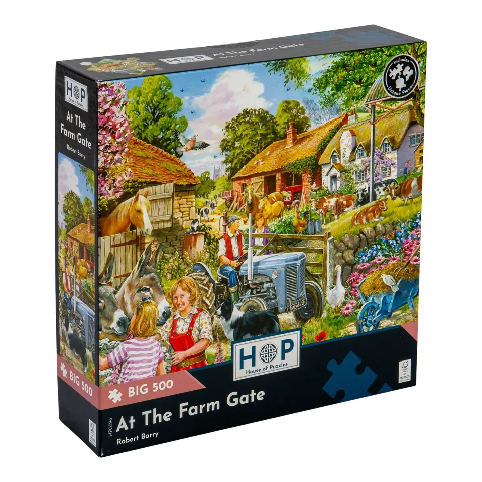 House of Puzzles At The Farm Gate puslespil BIG 500 bondegård