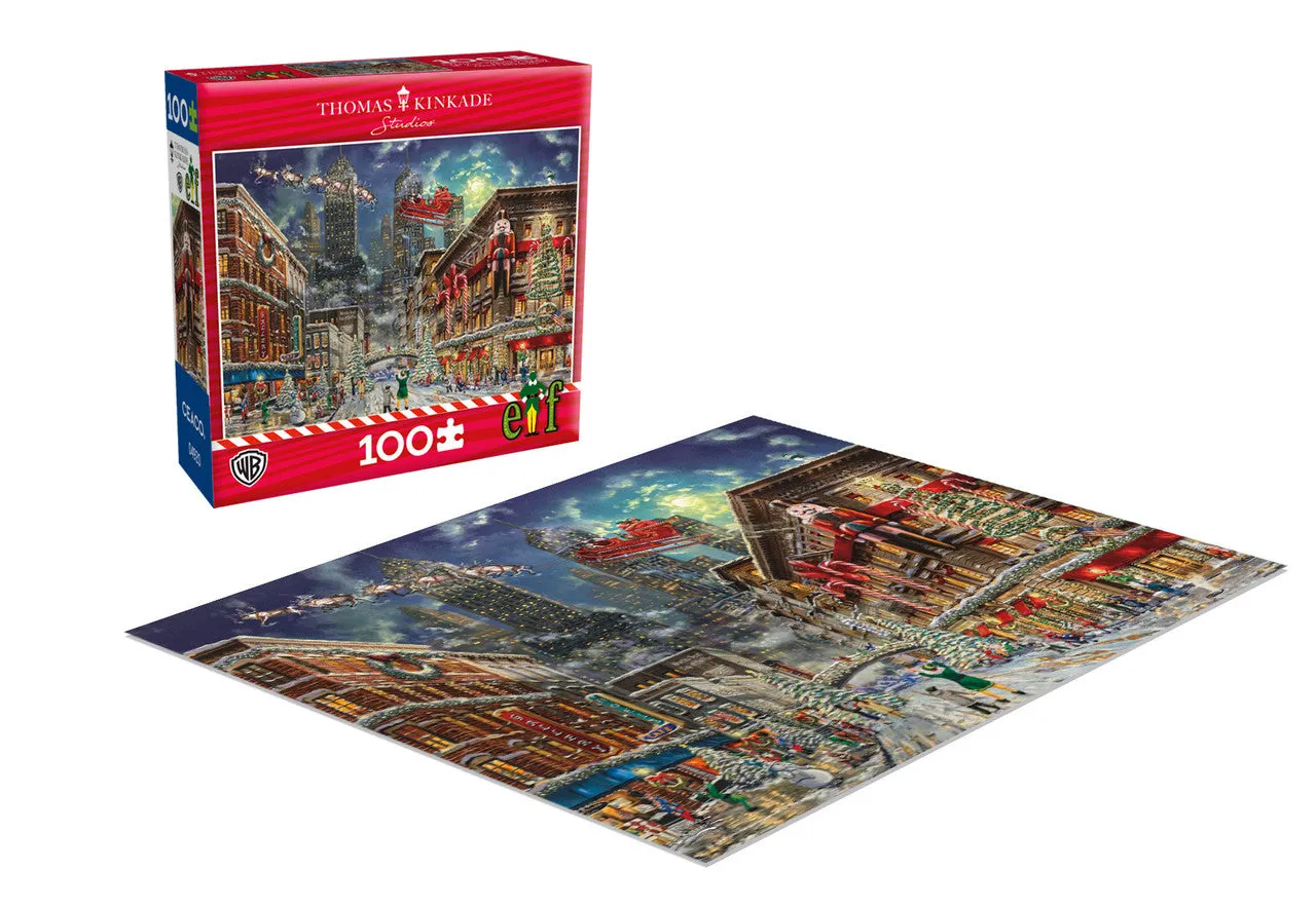 Ceaco Thomas Kinkade Elf V2 puslespil 100 brikker jul