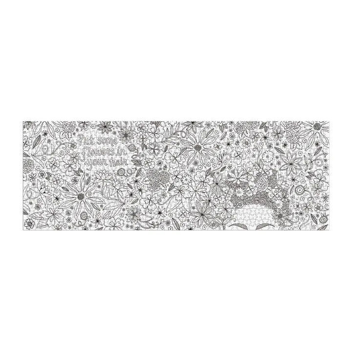 Andrea Pippins Flowers puslespil 1000 brikker malebog panorama