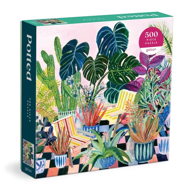Good Puzzle Co. Potted planter puslespil 500 brikker grøn