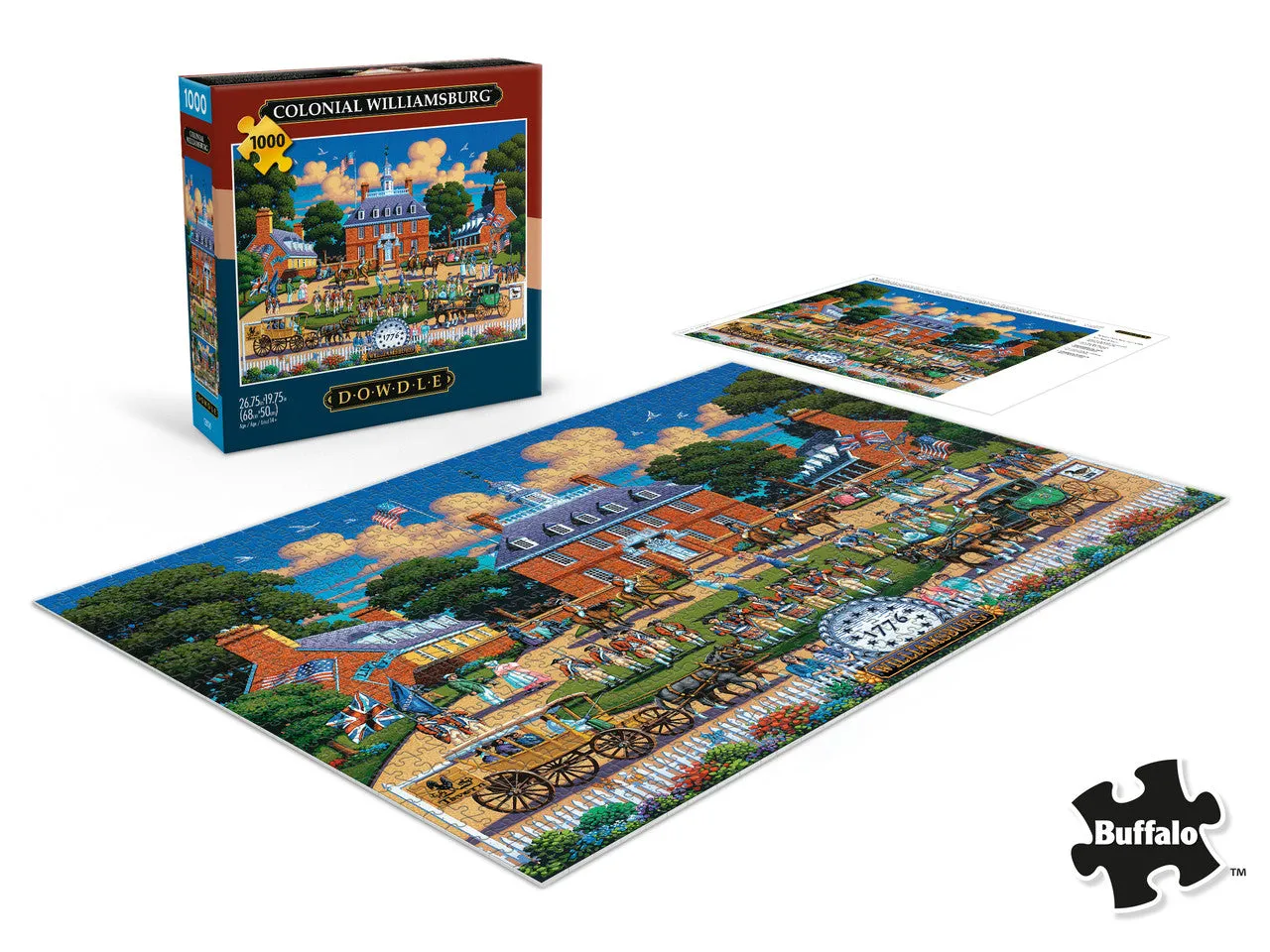Buffalo Games Eric Dowdle Colonial Williamsburg puslespil 1000 folk-art
