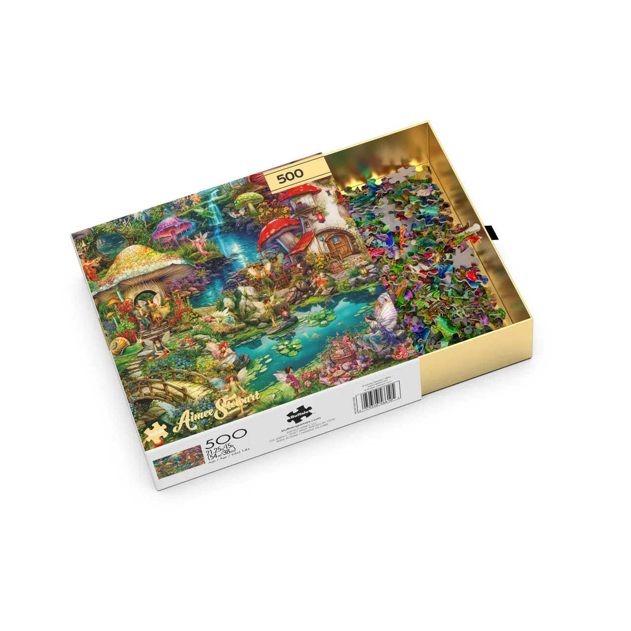 Buffalo Gold Merry Mushroom Village puslespil 500 brikker fehus