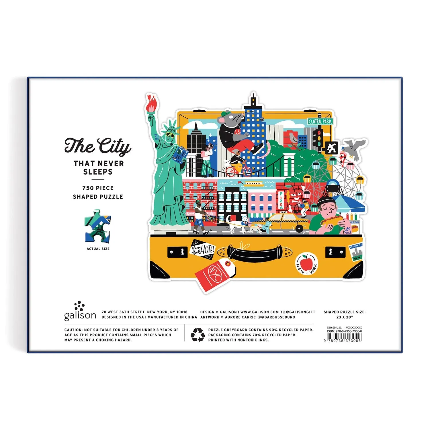 Good Puzzle Co. The City That Never Sleeps 750 puslespil formet New York
