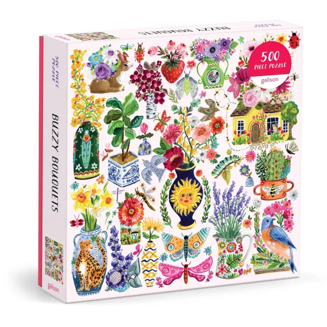 Good Puzzle Co. Buzzy Bouquets puslespil 500 brikker blomster