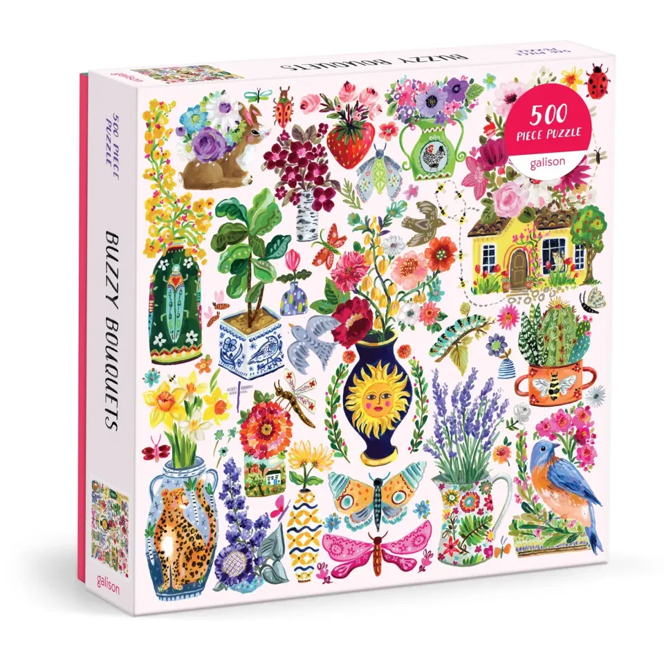 Good Puzzle Co. Buzzy Bouquets puslespil 500 brikker blomster