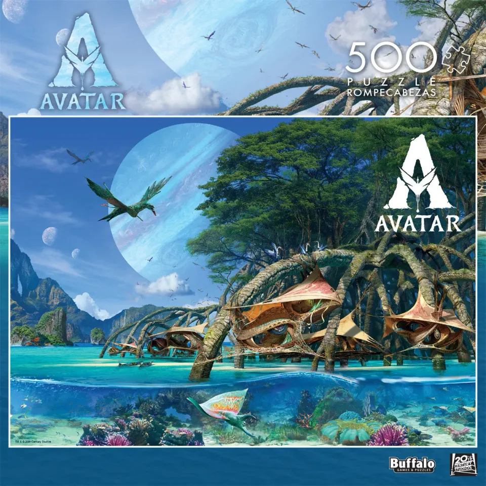 Buffalo Games Avatar Metkayina Village puslespil 500 brikker hav