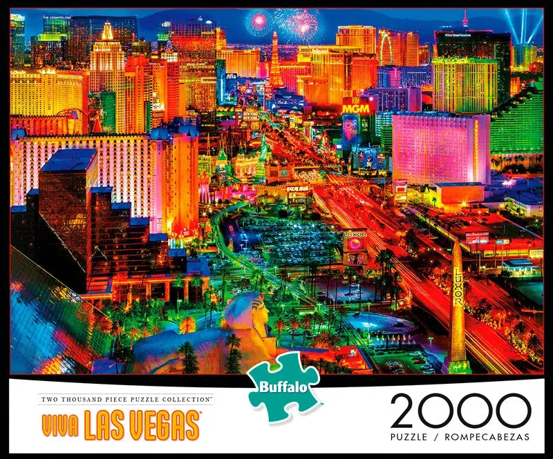 Buffalo Games Viva Las Vegas puslespil 2000 brikker nat