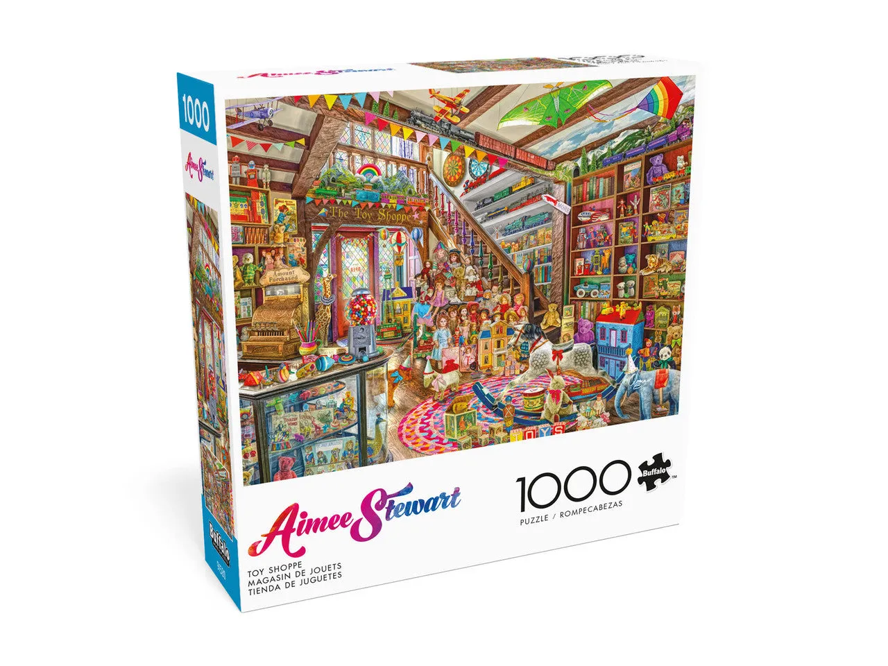 Buffalo Games Aimee Stewart Toy Shoppe puslespil 1000 brikker detaljemotiv