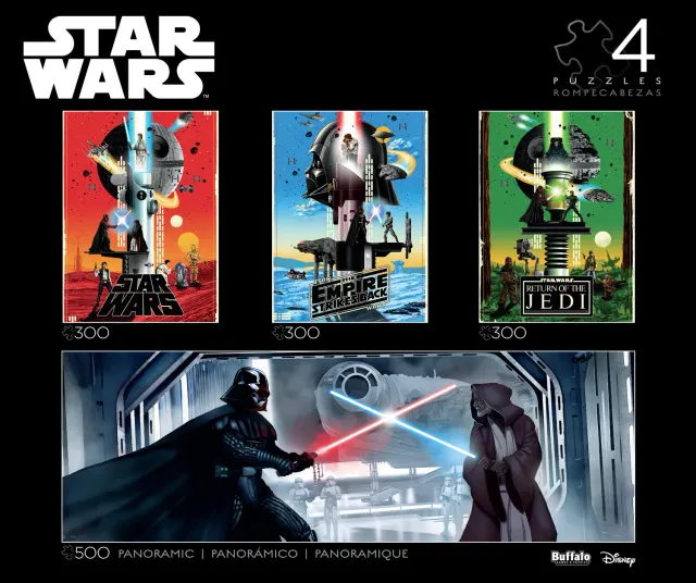 Buffalo Games Star Wars 4 i 1 puslespil multipak 300+500 brikker