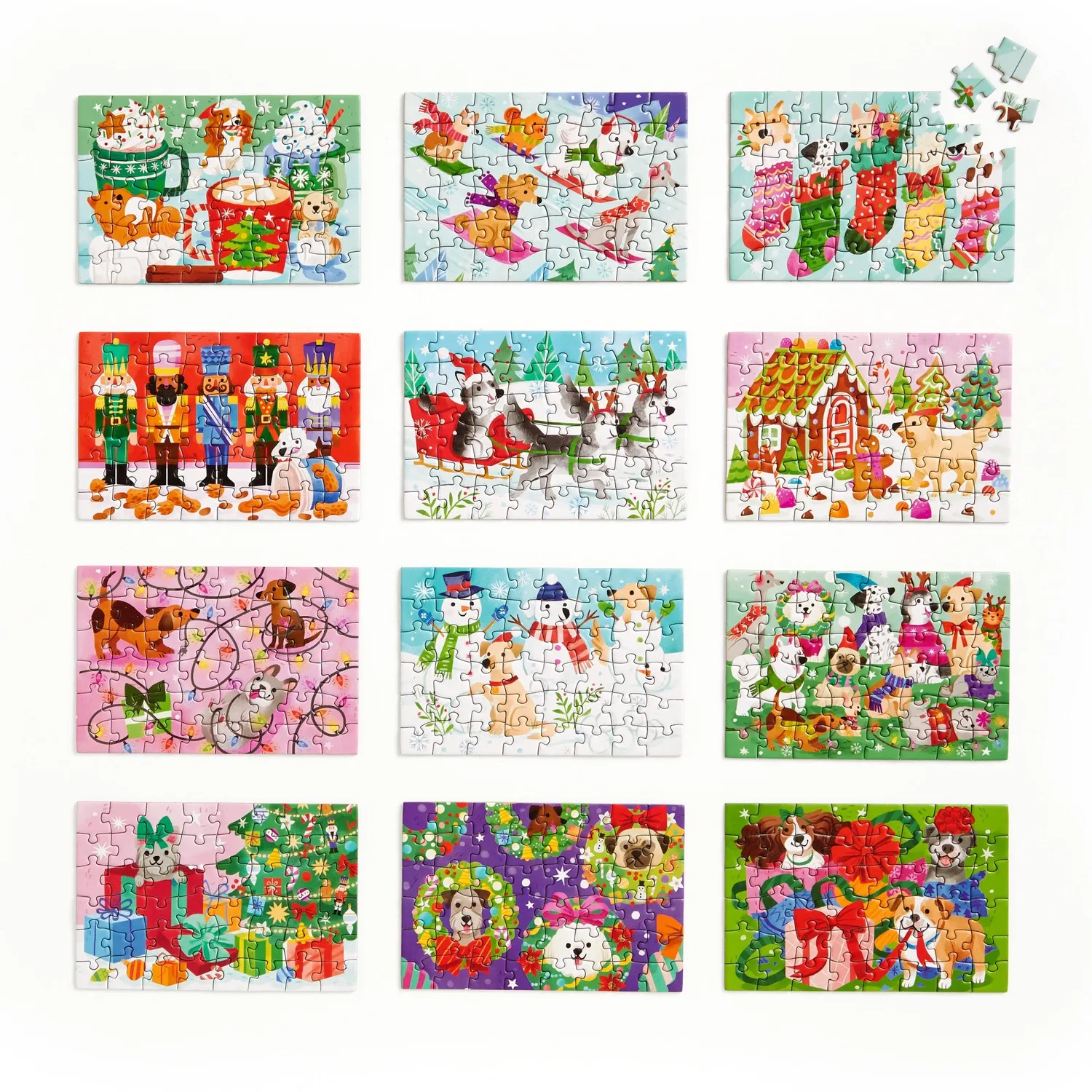Good Puzzle Co. Ho Ho Howl julekalender puslespil 12x48