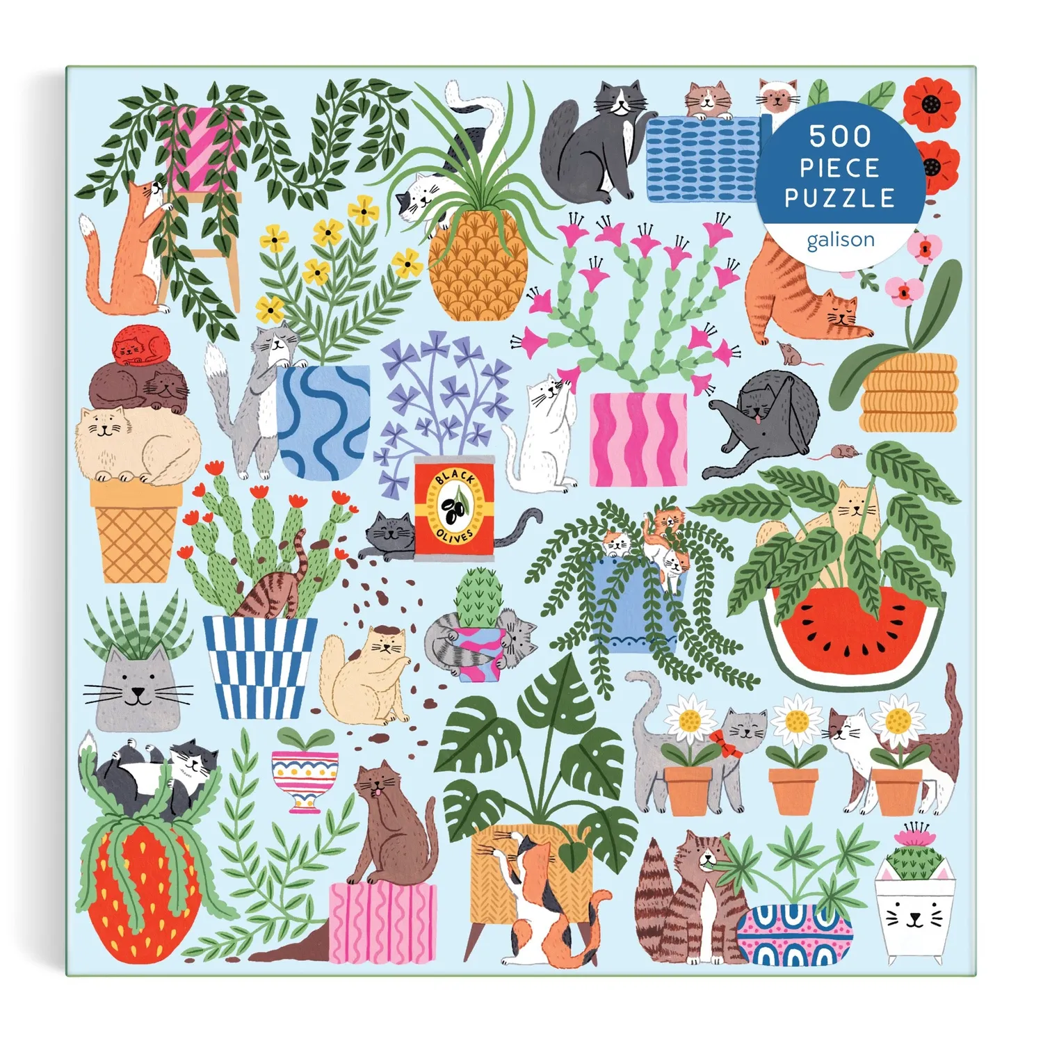 Good Puzzle Co. Cats in the Houseplants puslespil 500 katte