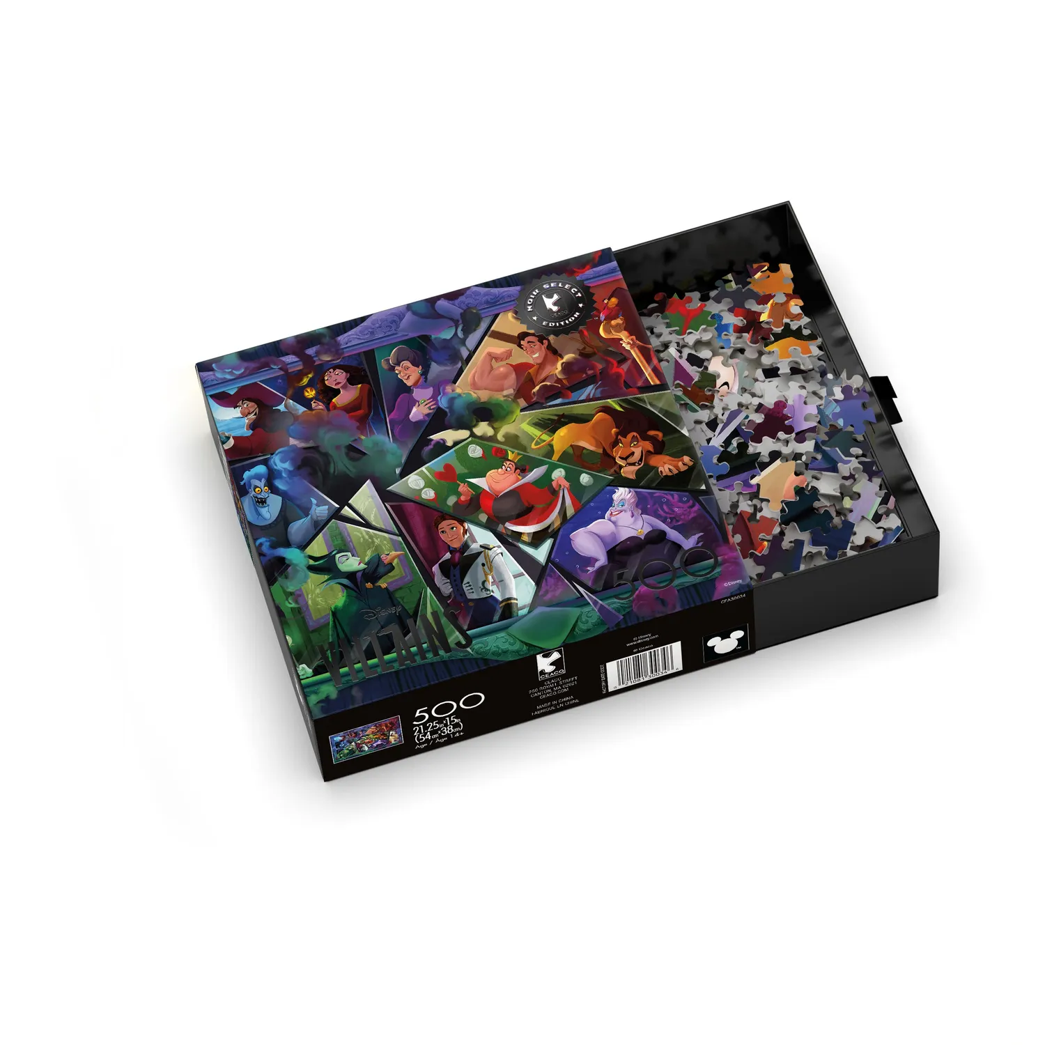 Ceaco Noir Select Disney Villains puslespil 500 brikker skurke