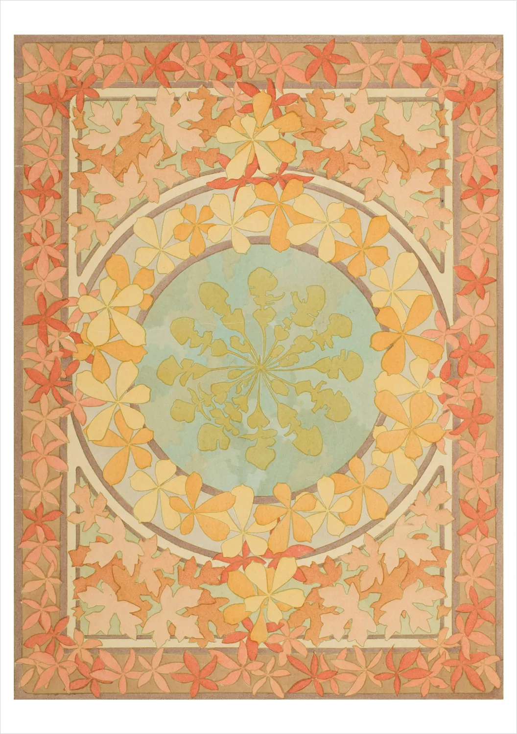 Pomegranate Alphonse Mucha brevkort 20 stk design