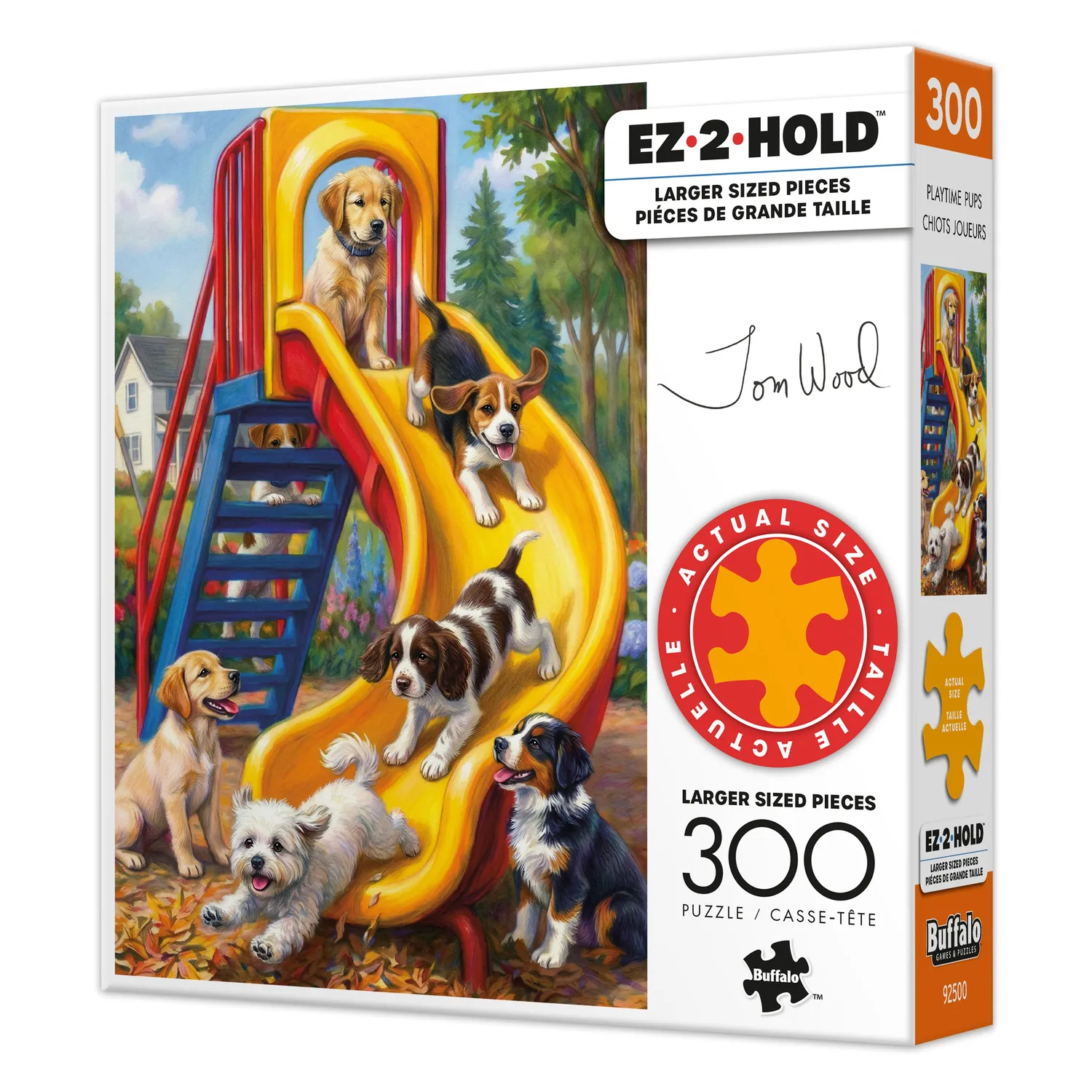 Buffalo Games Playtime Pups puslespil 300 store brikker hvalpe