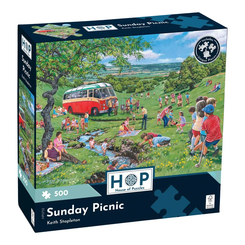 House of Puzzle Sunday Picnic 500 puslespil sommer