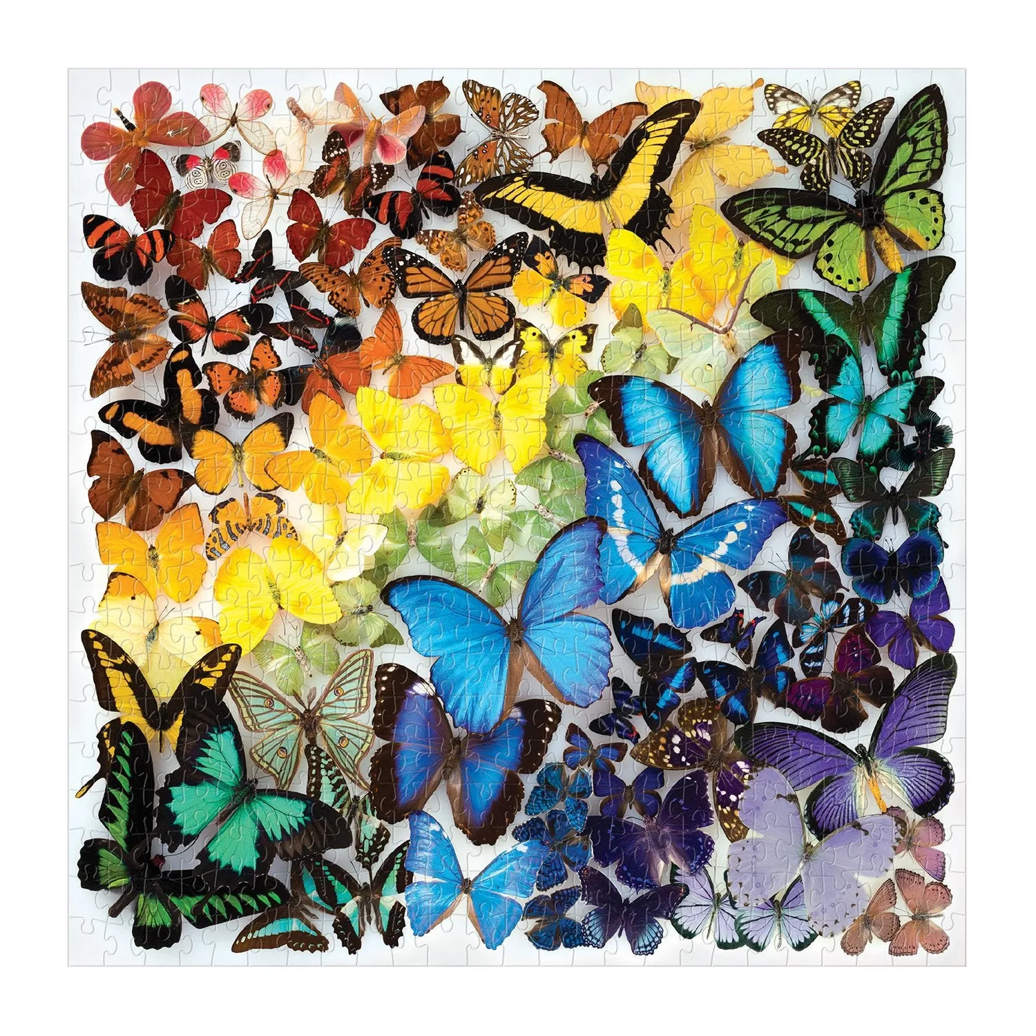 Galison Rainbow Butterflies 500 puslespil sommerfugle
