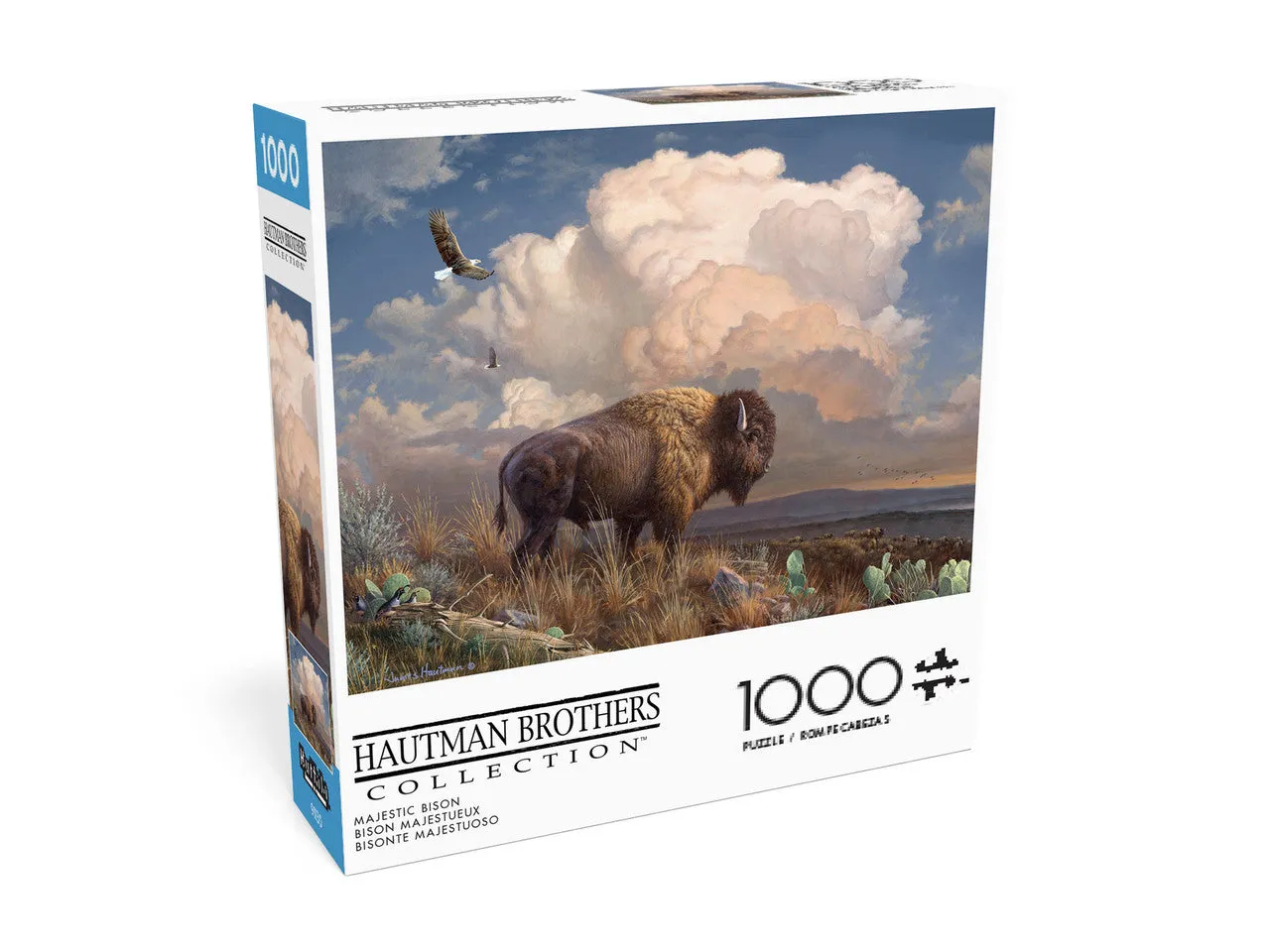 Buffalo Games Majestic Bison 1000 brikker puslespil dyr