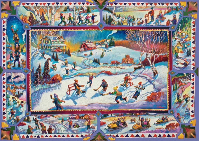 Buffalo Games Winter Pickup puslespil 300 store brikker