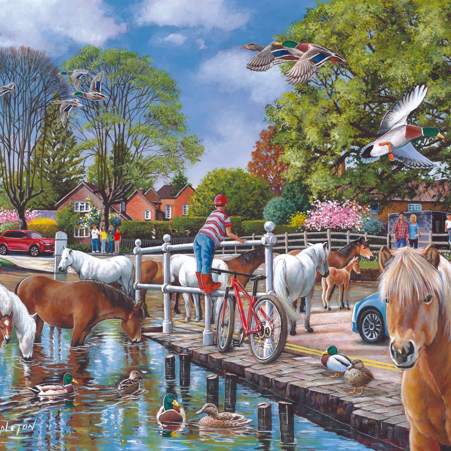 House of Puzzle New Forest Ponies 1000 puslespil heste 1000 brikker