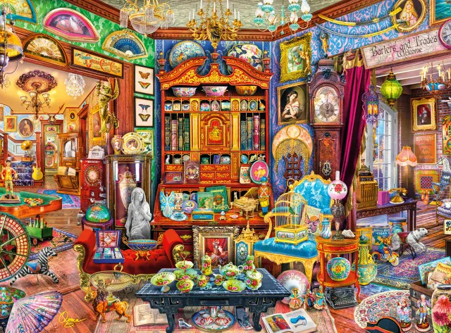 Buffalo Games Aimee Stewart Curiosity Shop puslespil 1000 detaljer