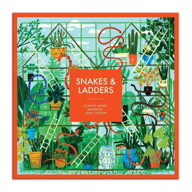 Good Puzzle Co. Snakes Ladders bandana spil stigesPil stof