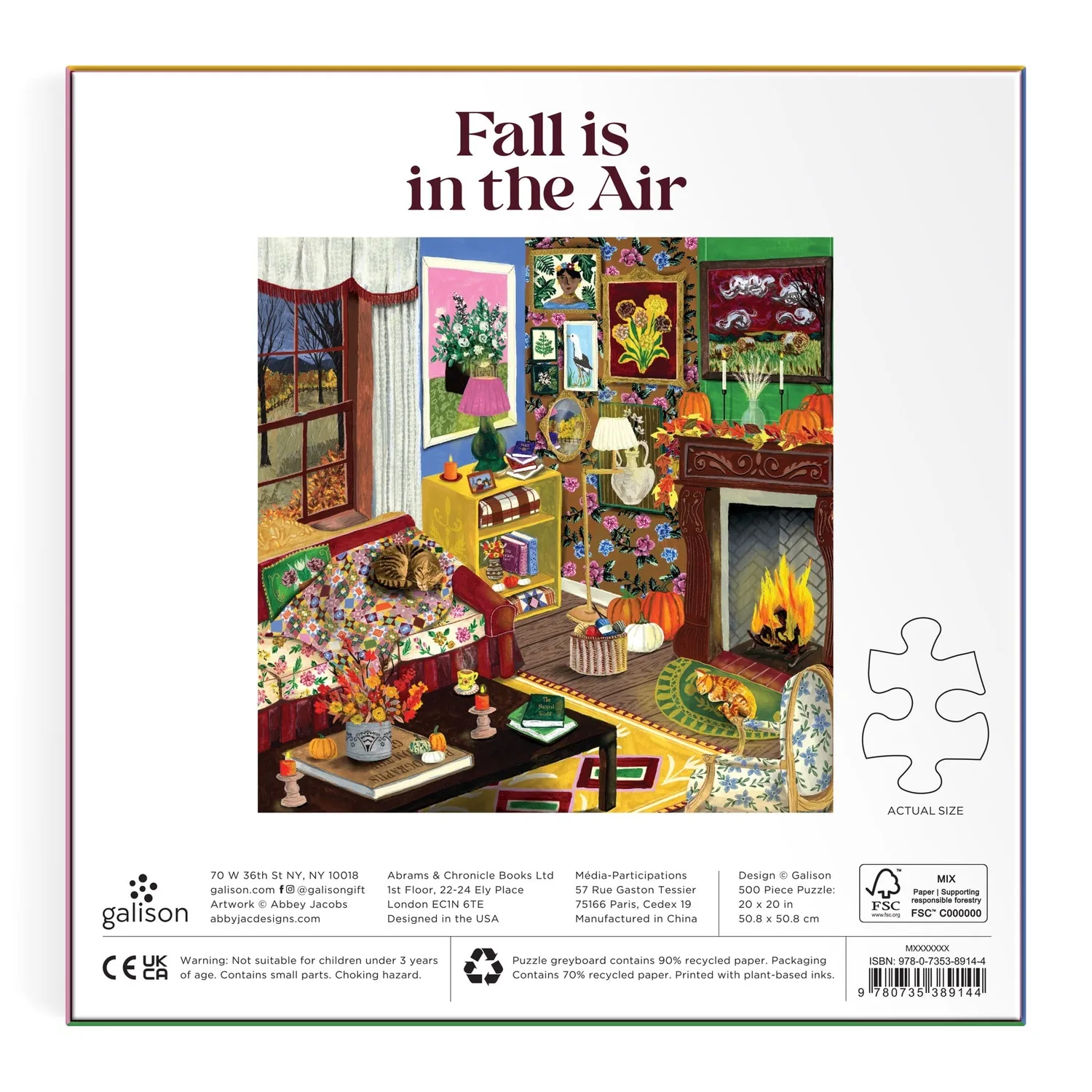 Good Puzzle Co. Fall is in the Air puslespil 500 brikker efterår