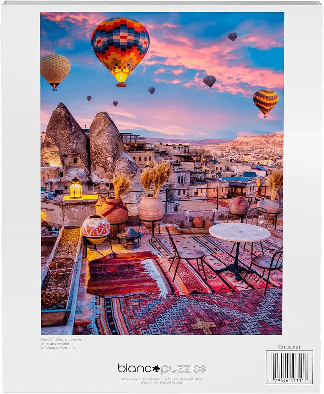 Buffalo Games Blanc Cappadocia puslespil 1000 brikker balloner
