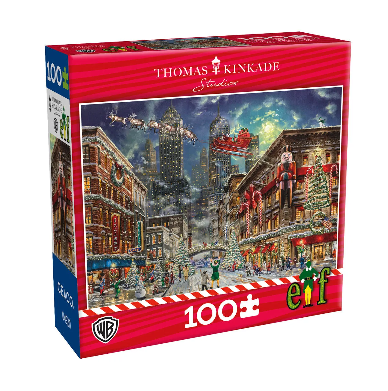 Ceaco Thomas Kinkade Elf V2 puslespil 100 brikker jul
