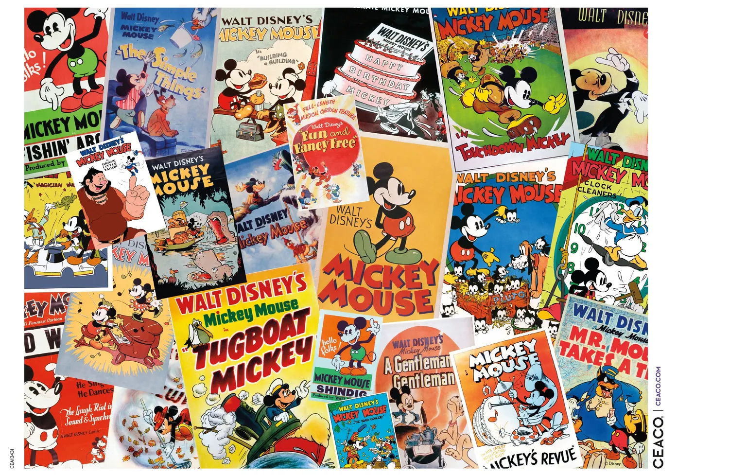 Ceaco Vintage Mickey Mouse puslespil 1000 brikker plakat