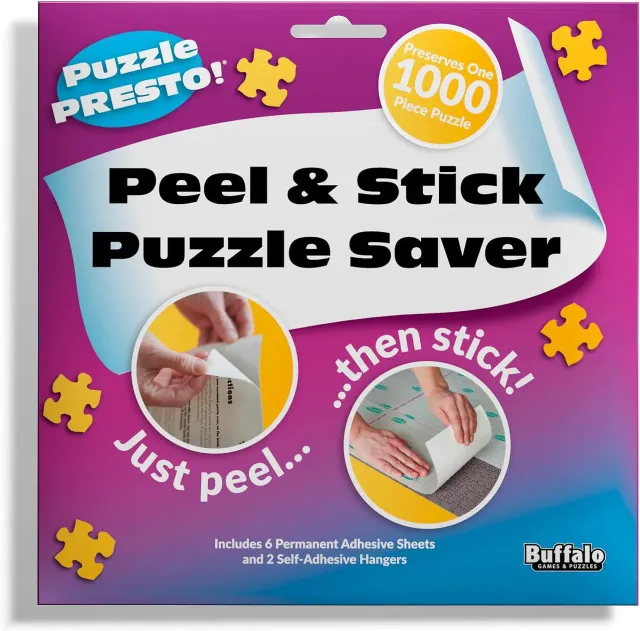 Buffalo Games Puzzle Presto puslespil klæbefolie 6 ark ophæng