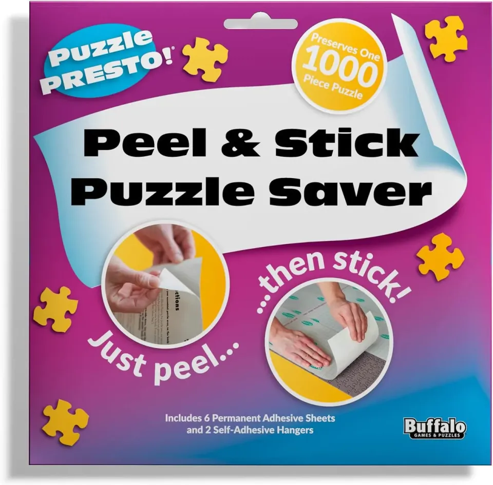 Buffalo Games Puzzle Presto puslespil klæbefolie 6 ark ophæng