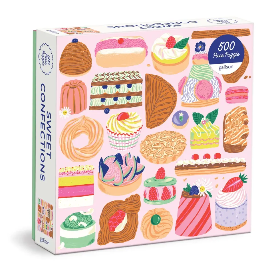 Galison Sweet Confections puslespil 500 brikker kager