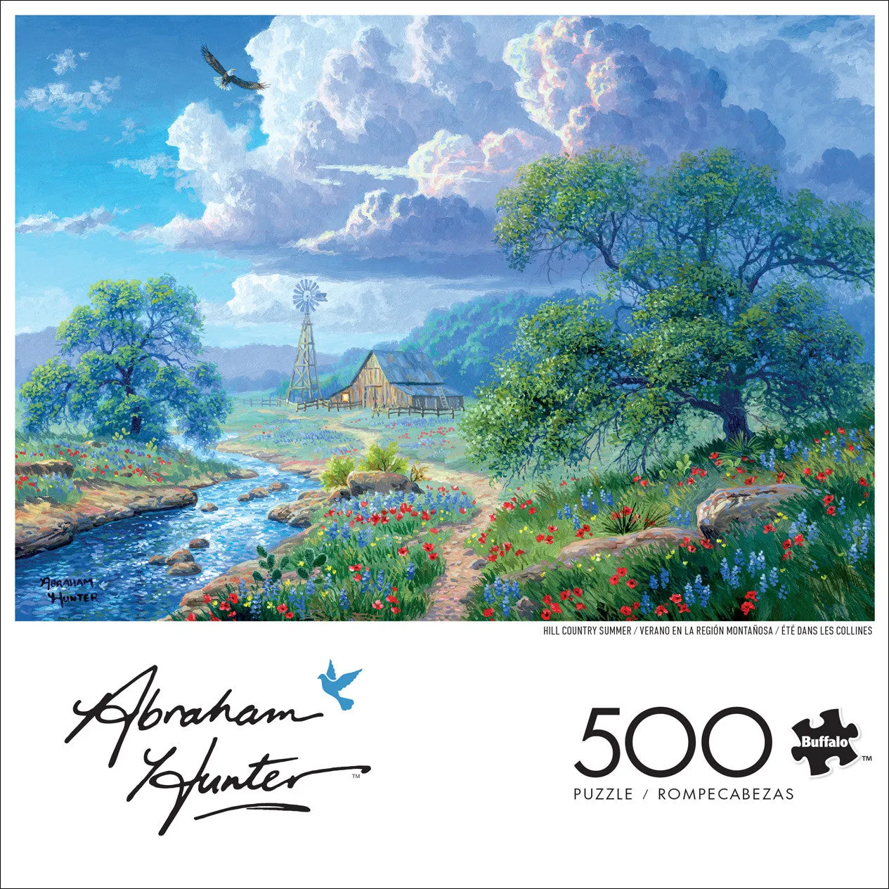 Buffalo Games Abraham Hunter Hill Country Summer puslespil 500 brikker