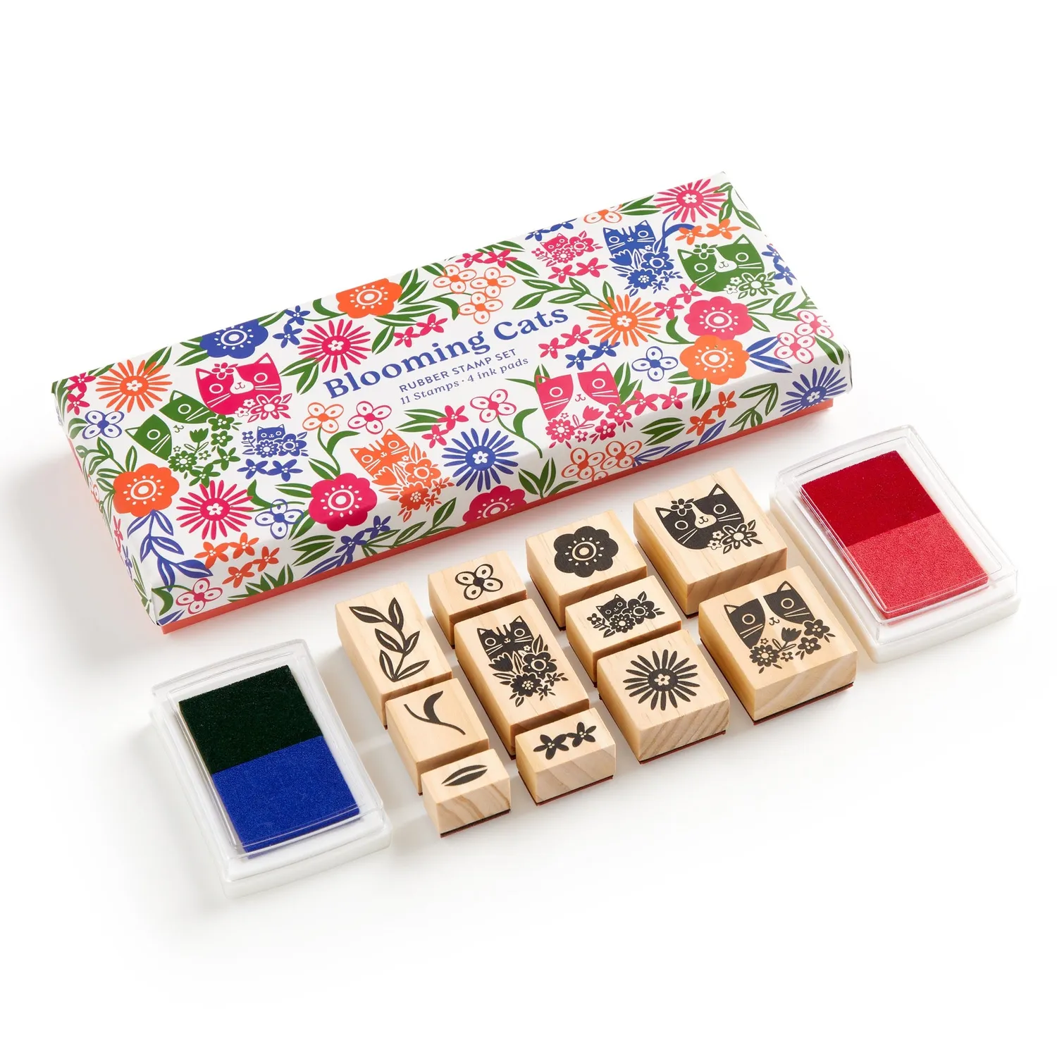 Good Puzzle Co. Blooming Cats stempelsæt katte 11 dele