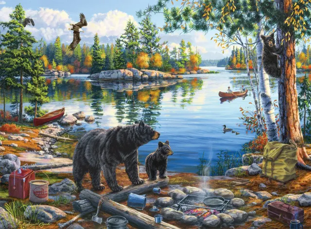 Buffalo Games Darrell Bush Blue Sky Reflection puslespil 1000 brikker