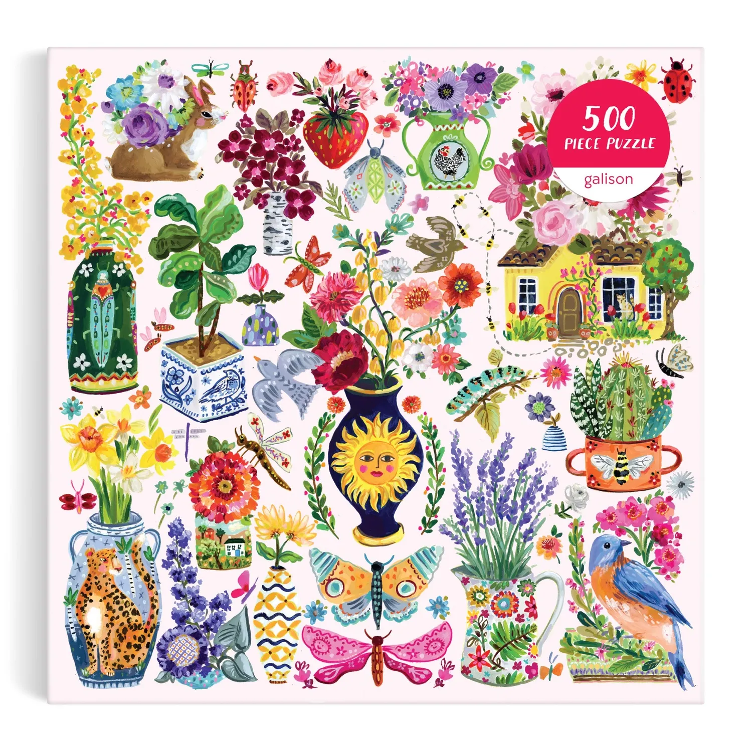 Good Puzzle Co. Buzzy Bouquets puslespil 500 brikker blomster