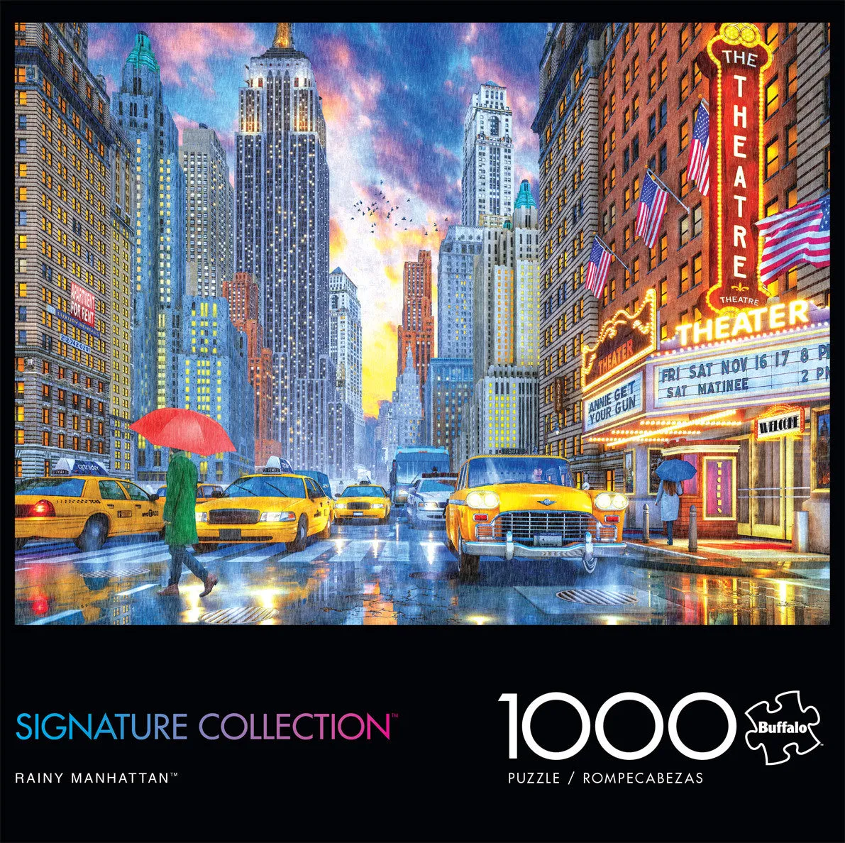 Buffalo Games Rainy Manhattan puslespil 1000 brikker by
