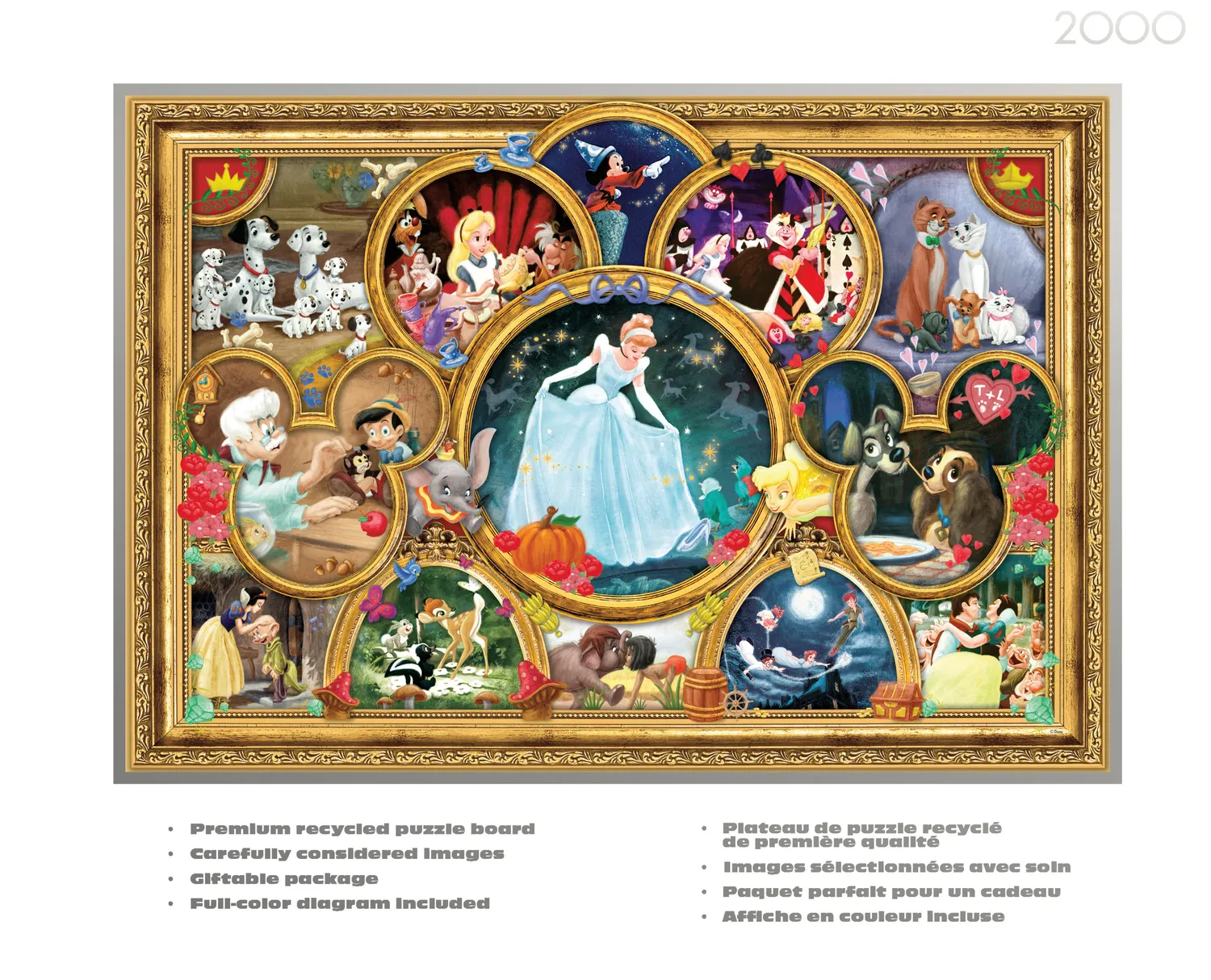Buffalo Games Silver Select Disney Classic Collage puslespil 2000 brikker