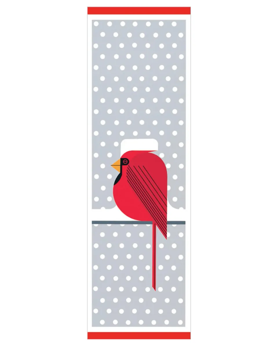 Pomegranate Charley Harper Cool Cardinal bogmærke fugl