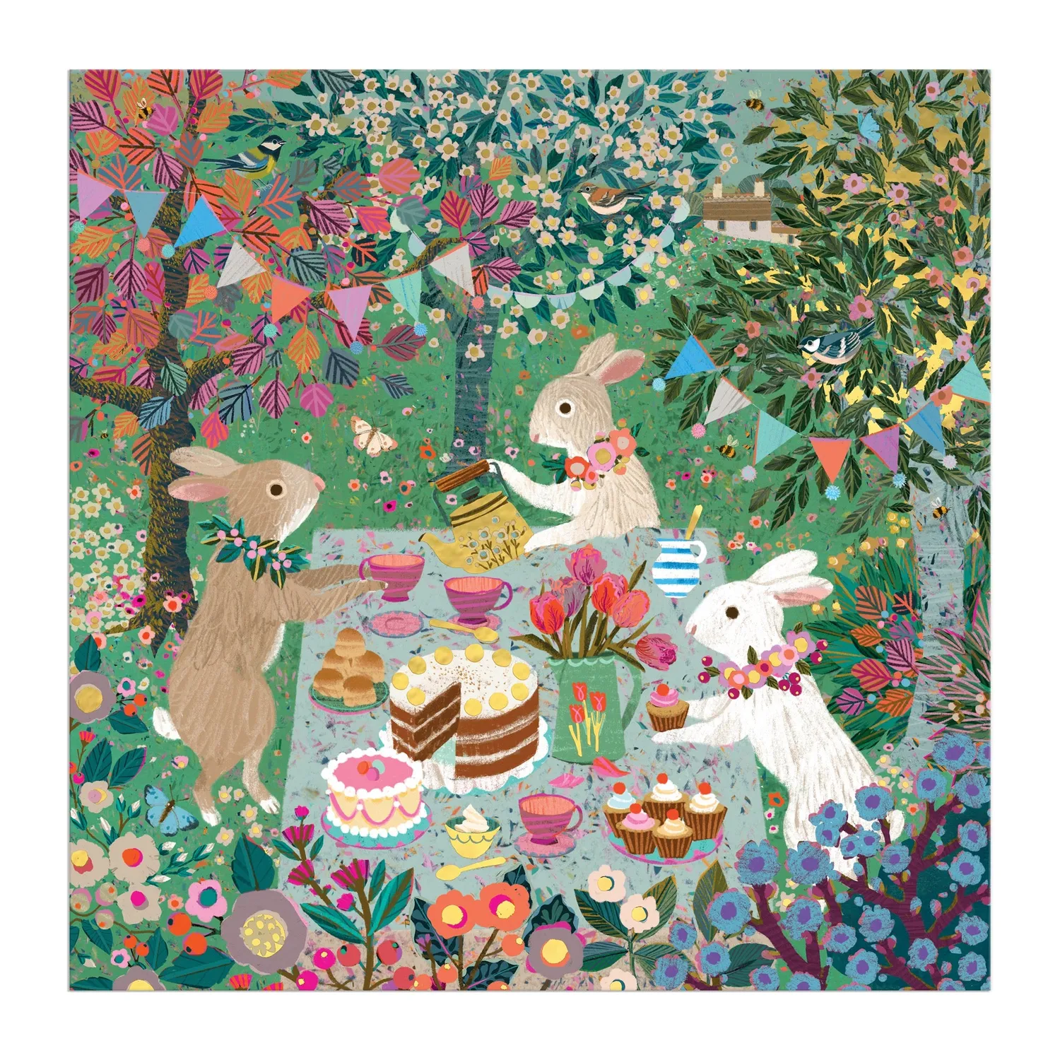 Good Puzzle Co Spring Tea Party puslespil 500 brikker folie
